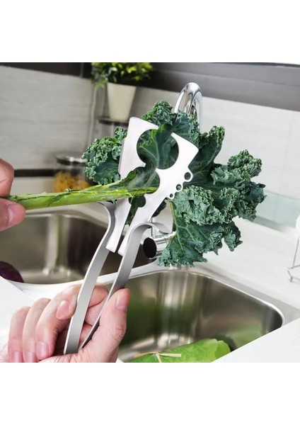 Herb Chopper Yeşiller Striptizci Salata Chopper Mutfak Herb Yaprak Sıyırma Aracı Mutfak Için Soyucular (Yurt Dışından)