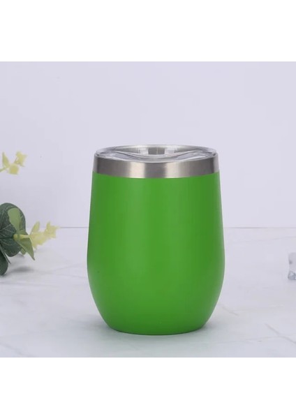 A-7 301-400 ml 12 Oz U Yumurta Şekilli Çift Duvar Yalıtımlı Paslanmaz Çelik Şarap Bardağı Şampanya Bardağı Parti Süslemeleri Mutfak Malzemeleri (Yurt Dışından)