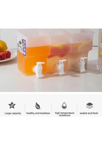 Beyaz 3.5l Musluklu Soğuk Su Isıtıcısı Büyük Kapasiteli Içecek Dispenseri Partiler Için Içecek Dispenserleri Günlük Kullanım Buzdolabı Su Kapları (Yurt Dışından) fiyatları