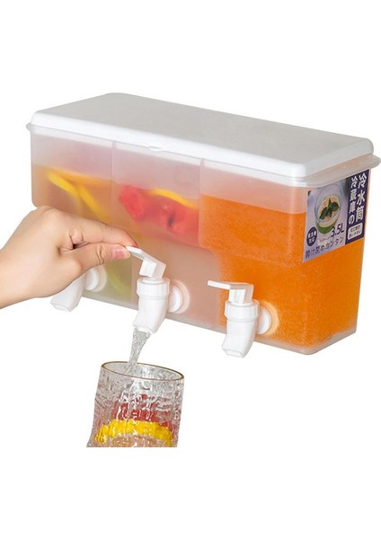 Beyaz 3.5l Musluklu Soğuk Su Isıtıcısı Büyük Kapasiteli Içecek Dispenseri Partiler Için Içecek Dispenserleri Günlük Kullanım Buzdolabı Su Kapları (Yurt Dışından) fırsatları