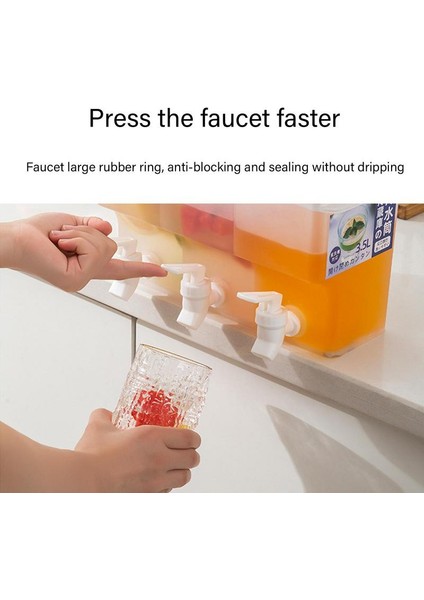 Beyaz 3.5l Musluklu Soğuk Su Isıtıcısı Büyük Kapasiteli Içecek Dispenseri Partiler Için Içecek Dispenserleri Günlük Kullanım Buzdolabı Su Kapları (Yurt Dışından) indirimleri