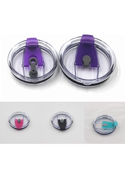 Siyah 30OZ 20/30 Oz Sızdırmazlık Şişe Kapağı Sıçrama Dökülmeye Dayanıklı Düz Plastik Kapaklar Ozark Trail Rtic Yeti Tumbler Bardak Çok Renkli Şişe Acc (Yurt Dışından) fırsatları