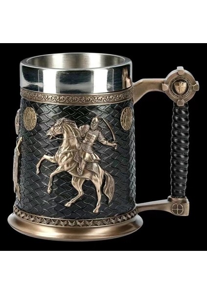 450 ml 201-300 ml Kafatası Bira Kahve Kupa Paslanmaz Çelik Viking Savaşçı Kafatası Bira Kupa Mekanik Dişli Boru Hattı Tasarımı Bira Stein Tankard Içecek Fincan (Yurt Dışından)