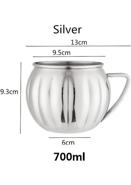 1 Adet Gümüş 60-900 ml 1 Adet 550 ml Moskova Katır Bakır Kupalar Metal Kupa Bardak Paslanmaz Çelik Bira Şarap Kahve Fincanı Bar Aracı (Yurt Dışından)