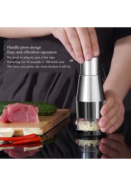 Bir Manuel Soğan Kıyıcı Sarımsak Kırıcı El Baskı Gıda Kesici Et Kıyma El Basın Sebze Öğütücü Için Mutfak Aracı (Yurt Dışından) indirimleri