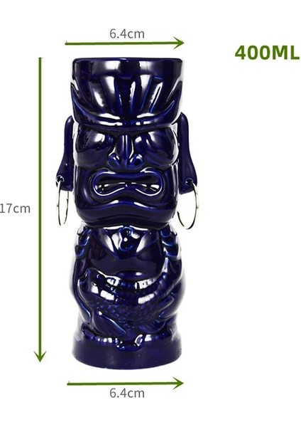 Tip 36 250-700 ml Seramik Hawaii Tiki Kupalar Yaratıcı Kokteyl Bardakları Bira Bardağı Martini Bardak Içecek Kupalar Komik Fincan Kahve Fincanı Erkekler Için Hediye (Yurt Dışından)