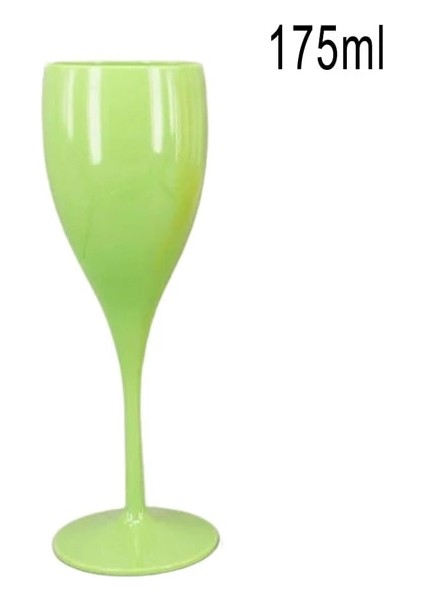 Yeşil 175 ml Plastik Şarap Bardağı Kadeh Kokteyl Şampanya Kupaları Plastik Bira Bardağı Viski Bardak Akrilik Su Bardağı Bar Mutfak Malzemeleri (Yurt Dışından)