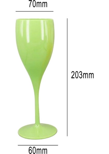 Yeşil 175 ml Plastik Şarap Bardağı Kadeh Kokteyl Şampanya Kupaları Plastik Bira Bardağı Viski Bardak Akrilik Su Bardağı Bar Mutfak Malzemeleri (Yurt Dışından) indirimleri