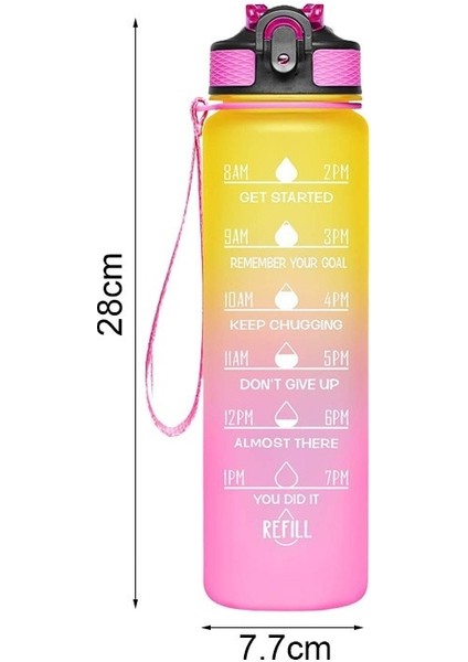800ML Mavi 800ML-1000ML 1 Litre Su Şişesi Zaman Ölçeği ile Fitness Açık Spor Su Pipetli Şişeler Buzlu Sızdırmaz Motivasyon Spor Bardak 1l (Yurt Dışından)