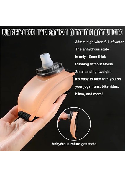 Stil 2 200ML 200ML Açık Koşu Bilek Su Şişesi Taşınabilir Spor Bilek Su Şişesi Ayarlanabilir Spor Fincan Fitness Bisiklet Maratonu (Yurt Dışından) modelleri