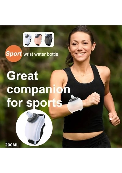 Stil 2 200ML 200ML Açık Koşu Bilek Su Şişesi Taşınabilir Spor Bilek Su Şişesi Ayarlanabilir Spor Fincan Fitness Bisiklet Maratonu (Yurt Dışından) fırsatları