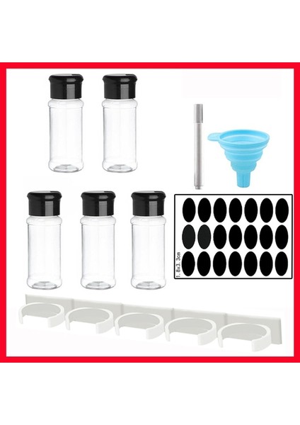 5heı Pıngzı-3jt-1pj Baharat Kavanozları Tuz ve Biber Çalkalayıcı Baharat Kavanoz Baharat Organizatör Plastik Barbekü Çeşni Mutfak Aracı Baharat Kavanoz Seti (Yurt Dışından)