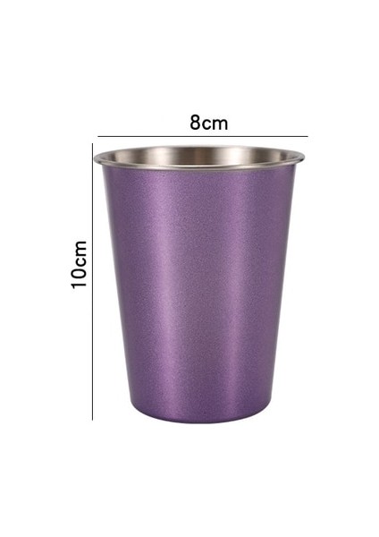 350ML Mor 230-500ML 230/350/500ML Paslanmaz Çelik Bira Kupaları Soğuk Içecekler Bardaklar Northerneurope Taşınabilir Kahve Fincanı Ofis Için Tek Katmanlı Drinkware (Yurt Dışından)