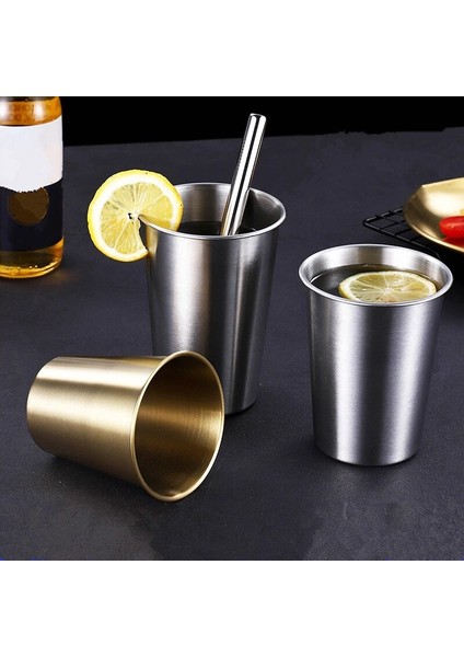 350ML Mor 230-500ML 230/350/500ML Paslanmaz Çelik Bira Kupaları Soğuk Içecekler Bardaklar Northerneurope Taşınabilir Kahve Fincanı Ofis Için Tek Katmanlı Drinkware (Yurt Dışından)