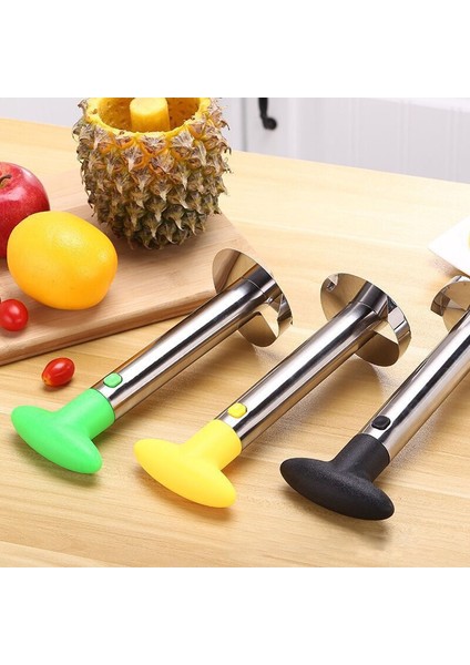 Sarı Ananas Dilimleme Soyucu Kesici Parer Bıçağı Paslanmaz Çelik Mutfak Meyve Araçları Pişirme Araçları Mutfak Aksesuarları Mutfak Alet (Yurt Dışından)