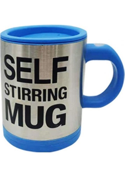 Koyu Mavi 400ML Kahve Kupa Uygun Isıya Dayanıklı Paslanmaz Çelik Elektrikli Kendiliğinden Karıştırılan Kahve Süt Ofis Drinkware Için Karıştırma Kupası (Yurt Dışından)