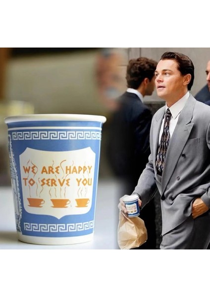 S 100 ml Küçük Seramik New York Kahve Fincanı "size Hizmet Vermekten Mutluluk Duyuyoruz" Sloganlı Anthora Ikonik Kağıt Kahve Fincanı Espresso Kupa Noel Hediyesi (Yurt Dışından)