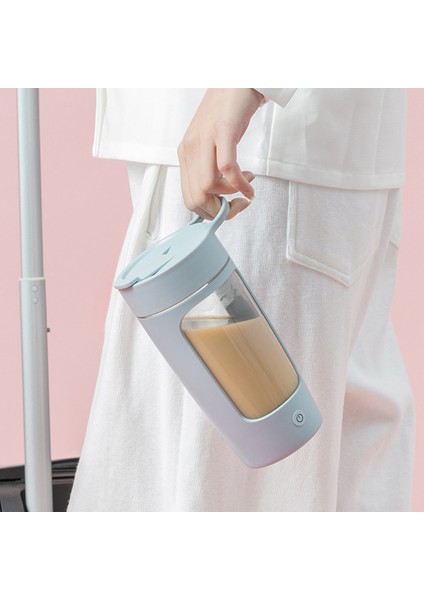 Mavi 650 ml Otomatik Kendini Karıştıran Kupa Elektrikli Tembel Otomatik Kahve Karıştırma Fincan Çay Karışımı Fincan Blender Sıcak Çikolata Karıştırıcılar Şişe Akıllı (Yurt Dışından)