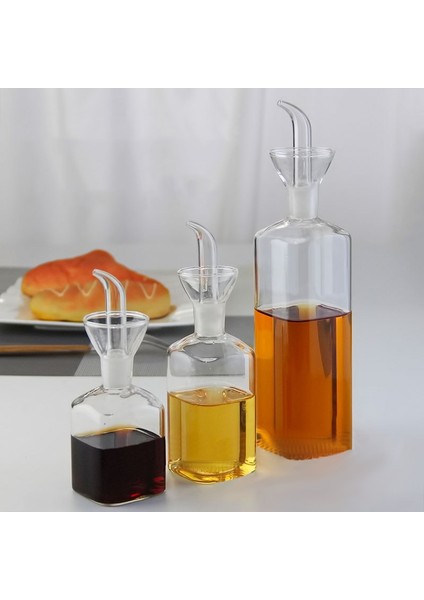 L 150/200/450 ml Cam Zeytinyağı Şişesi Sızdırmaz Damlayan Yağ Yenilebilir Soya Sosu Sirke Baharat Kavanoz Mutfak Malzemeleri (Yurt Dışından)