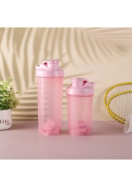 Pembe 700ML 500/700ML Blender Şişesi Protein Tozu Çalkalayıcı Vücut Geliştirme Aksesuarları Sallama Kupası Taşınabilir Mikser Konteyner Spor Takviyeleri (Yurt Dışından)