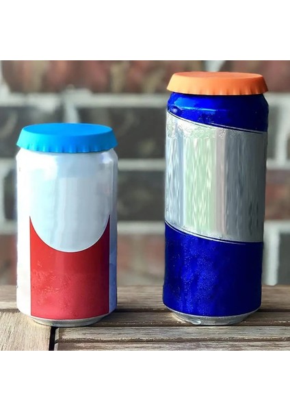 Mor 2 Adet/takım Silikon Kola Kutusu Hiçbir Koku Sızdırmaz Esnek Yeniden Kullanılabilir Gıda Sınıfı Sızdırmaz Koruma Soda Silikon Kutu Kapakları (Yurt Dışından)