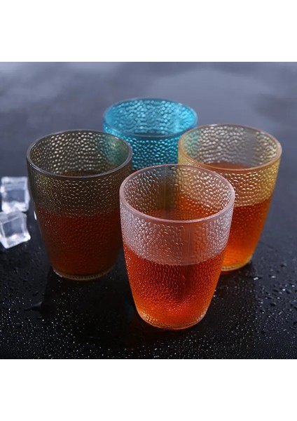 Kahve 290ML Buzlu Plastik Düşme Önleyici ve Isıya Dayanıklı Içecek Çay Bardakları, Akrilik Bardaklar (Yurt Dışından)