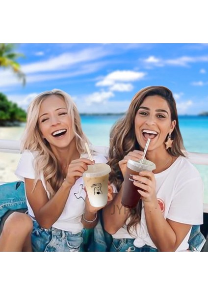 Gösterisi Olarak 480 ml 480/700 ml Samanlı Sevimli Su Şişesi Yeniden Kullanılabilir Içme Suyu Şişesi Bpa Ücretsiz Şeffaf Kahve Fincanı Süt ve Mocha Cola Suyu Kupalar (Yurt Dışından)