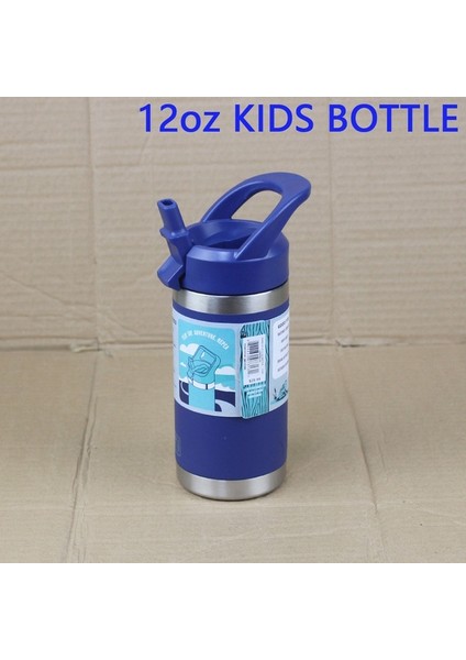 A2 12 Oz Çocuklar Su Şişesi Paslanmaz Çelik Bardak Saman Kapaklı 12 Oz Büyük Kapasiteli Spor Bardaklar En Kaliteli Kupalar (Yurt Dışından)