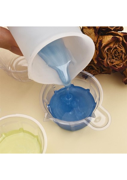 100 Adet 100/50/10 Adet 40 ml Plastik Şeffaf Ölçüm Bardak Tek Kullanımlık Sıvı Konteyner Ilaç Bardak Mutfak Aracı Uv Epoksi Dağıtım Bardağı (Yurt Dışından)