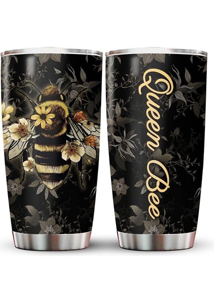 Stil 5 Kraliçe Arı, Ayçiçeği Arılar Tumbler 20 Oz Paslanmaz Çelik Arılar Çiçek Fincan ile Baskı, Kadınlar Için Şükran Günü Noel Hediyeleri (Yurt Dışından)