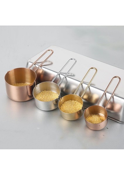 Altın 60ML 60/80/125/250ML Pişirme Ölçüm Kabı Paslanmaz Çelik Çift Ağızlı Süt Tereyağı Kahve Isıtıcı Kaşık Mutfak Ölçü Fincan Ölçekli (Yurt Dışından) modelleri