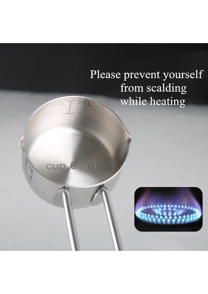 Altın 60ML 60/80/125/250ML Pişirme Ölçüm Kabı Paslanmaz Çelik Çift Ağızlı Süt Tereyağı Kahve Isıtıcı Kaşık Mutfak Ölçü Fincan Ölçekli (Yurt Dışından) fırsatları