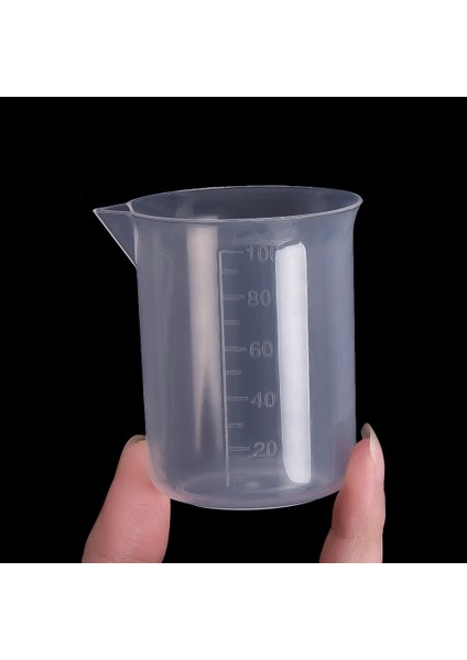 100 ml 3 Adet 100 ml Ölçüm Kabı Şeffaf Plastik Ölçekli Beher Laboratuvarı Kimyasal Laboratuvar Bardakları Reçine Su Mutfak Pişirme Araçları Konteyner (Yurt Dışından)