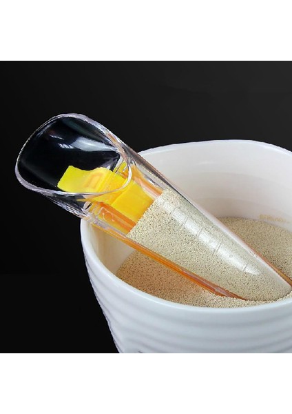 2 In 1 Ölçüm Kabı Plastik Kuru Maya Özel Bardak Sızdırmazlık Klipsi Metre Ekmek Için Terazi Seçin Ölçü Aracı (Yurt Dışından) fiyatları