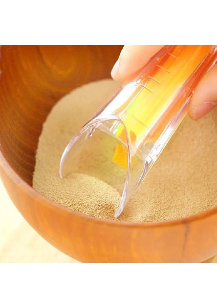 2 In 1 Ölçüm Kabı Plastik Kuru Maya Özel Bardak Sızdırmazlık Klipsi Metre Ekmek Için Terazi Seçin Ölçü Aracı (Yurt Dışından) fırsatları