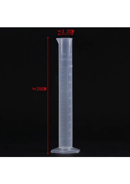 500 ml Şeffaf Ölçüm Plastik Dereceli Silindir Plastik Deneme Testi Sıvı Tüp Laboratuar Aracı 10/ 25/ 50/ 100/250 /500 /1000 ml (Yurt Dışından)