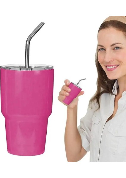 Sıcak Pembe Ev Süblimasyon Bardak Boş Çok Yönlü Ev Seyahat Vakum Şişeler Paslanmaz Çelik Ev 2 Oz Kahve Kapaklı Kupa (Yurt Dışından) fiyatları