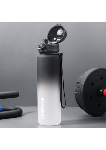 Mavi ve Yeşil 0.5l 500/1000 ml Spor Su Şişesi Bpa Ücretsiz Sıçrama Kapaklı Zaman Işaretleyici Açık Hava Spor Salonu Için Sızdırmaz Buzlu Tritan Plastik Bardak (Yurt Dışından) fiyatları