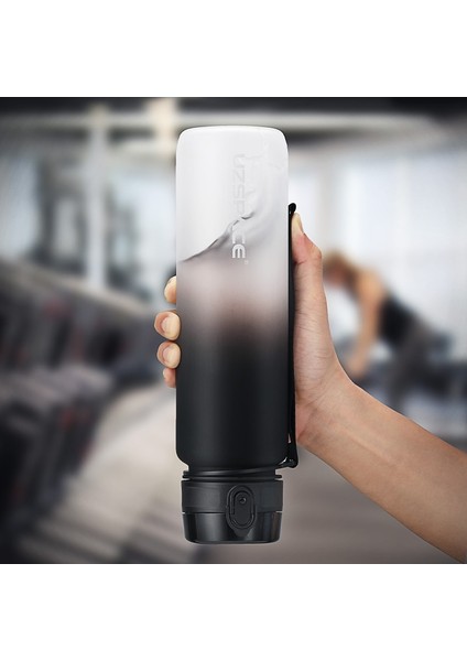 Mavi ve Yeşil 0.5l 500/1000 ml Spor Su Şişesi Bpa Ücretsiz Sıçrama Kapaklı Zaman Işaretleyici Açık Hava Spor Salonu Için Sızdırmaz Buzlu Tritan Plastik Bardak (Yurt Dışından) indirimleri