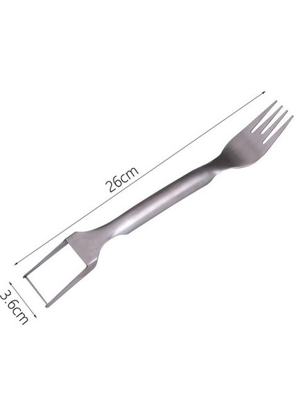 1pc-A 2'si 1 Arada Karpuz Dilimleyici Karpuz Çatalı Dilimleyici Paslanmaz Çelik Çok Amaçlı Meyve Bıçağı ve Çatal Kesme Aletleri Mutfak Aletleri (Yurt Dışından)