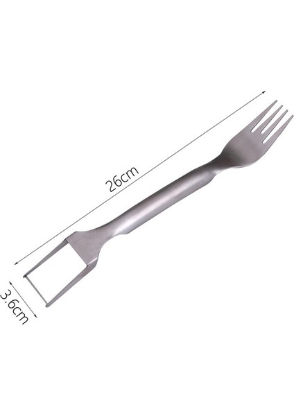 1pc-A 2'si 1 Arada Karpuz Dilimleyici Karpuz Çatalı Dilimleyici Paslanmaz Çelik Çok Amaçlı Meyve Bıçağı ve Çatal Kesme Aletleri Mutfak Aletleri (Yurt Dışından)