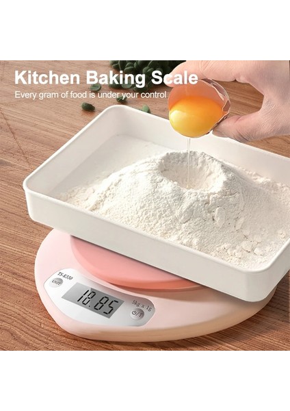 Şarj Edilebilir 5 kg 1g Sevimli Mutfak Dijital Terazi Kalp Şeklinde Ekran Gıda Hassas Tartı Için Tedbirler Steelyard Pembe Taşınabilir Doğru Ölçek (Yurt Dışından)
