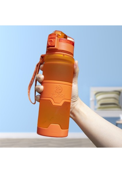 Turuncu 500ML Bpa Içermeyen Plastik Su Şişesi Spor Için 400/500/700/1000ML Taşınabilir Sızdırmaz Drinkware Açık Spor Salonu Şişesi Bisiklet Şişesi (Yurt Dışından)
