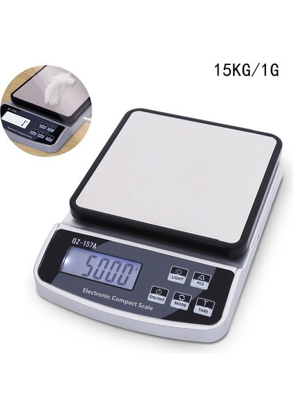 15KG 1g Gıda Elektronik 15KG Çok Fonksiyonlu Mutfak Ev Kahve Pişmiş Su Geçirmez Takı Hassas Tartı Ölçeği Ölçeği /0.1g (Yurt Dışından) fiyatları