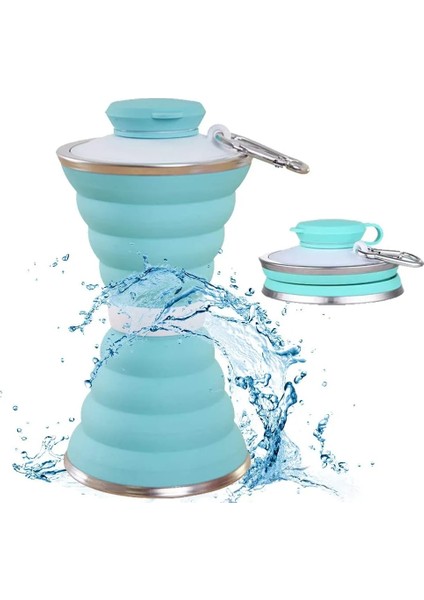 Beyaz 500ML 500ML Silikon Su Şişesi Kupası Katlanabilir Sızdırmaz Taşınabilir Spor Seyahat Su Şişeleri Açık Seyahat Spor Salonu Yürüyüş Yeniden Kullanılabilir (Yurt Dışından) fiyatları