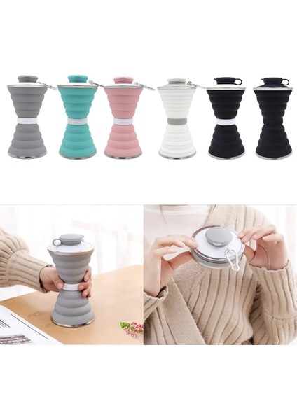 Beyaz 500ML 500ML Silikon Su Şişesi Kupası Katlanabilir Sızdırmaz Taşınabilir Spor Seyahat Su Şişeleri Açık Seyahat Spor Salonu Yürüyüş Yeniden Kullanılabilir (Yurt Dışından) fırsatları