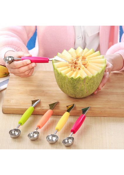 Kırmızı 2 In1 Çift Kafalı Paslanmaz Çelik Meyve Topu Oyma Bıçağı Meyve Kepçe Kavun Kazıcı Meyve Kavanoz Patates Püresi Baller Dondurma Kaşığı (Yurt Dışından) indirimleri