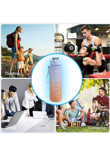 Yeşil ve Mavi 0.9l 900 ml Su Şişesi Öğrenci Pipetli Içecek Şişesi Kapasiteli Spor Sürahi Spor Salonu Kamp Turu Için Spor Su Şişesi Kız Erkek (Yurt Dışından) fırsatları