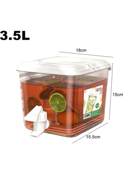 1 Adet 3.5l 2 Adet Soğuk Su Sürahisi Musluk ile Plastik Içecek Dağıtıcısı Buzdolabı Soğuk Su Isıtıcısı Içecek Dağıtıcı Yaz Piknik Serin Şişe (Yurt Dışından)