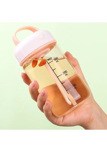 Stil 2 Bir Pipet 380ML 380ML Elektrikli Protein Shaker Şişe Kadın Otomatik Kendini Karıştıran Kahve Fincanı Seyahat Kupa Karıştırma Içecek Formülü Mikser Kız Hediye (Yurt Dışından)